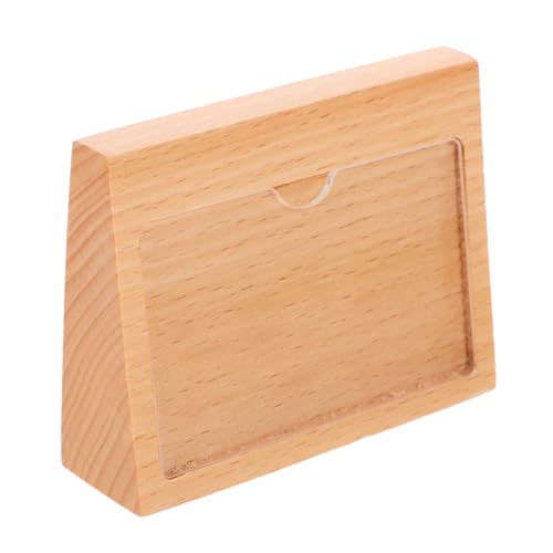 GETAJGHSD Vertikaler Etikettenhalter Für Warenetiketten Etikettenhalter Für Schilderständer Aus Holz Schilderhalter Aus Holz Etikettenhalter Für Die Anzeige Etikettenständer Für Die Anzeige von GETAJGHSD