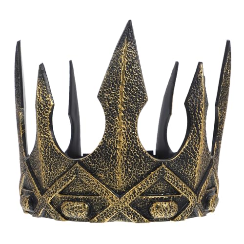 GETAJGHSD Vintage Krone Für Männer Handgefertigte Krone Dekorative Krone Zarte Krone Herrenkrone Für Party Pu Schaum Königskronen Cosplay Krone Elegante Krone Herrenkrone Für König Retro GETAJGHSD Vintage Krone Für Männer Handgefertigte Krone Dekorative Krone Zarte Krone Herrenkrone Für Party Pu Schaum Königskronen Cosplay Krone Elegante Krone Herrenkrone Für König Retro von GETAJGHSD