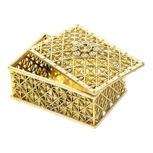 GETAJGHSD Vintage Rechteck Schmuckbox Aus Elegante Goldene Hohlgearbeitete Bonbon-schale Für Hochzeiten Geburtstagsfeiern Und Valentinstag Als Geschenkschachtel Oder Schmuckaufbewahrung GETAJGHSD Vintage Rechteck Schmuckbox Aus Elegante Goldene Hohlgearbeitete Bonbon-schale Für Hochzeiten Geburtstagsfeiern Und Valentinstag Als Geschenkschachtel Oder Schmuckaufbewahrung von GETAJGHSD