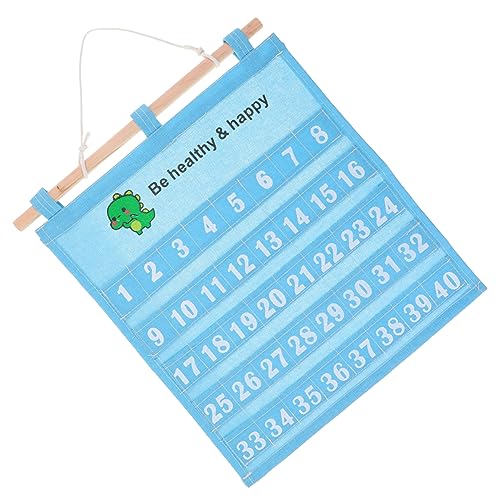 GETAJGHSD Wandmontierter Attendance Cards Holder aus Wasserdichtem Canvas Steckplätze für Kindergarten Waschbarer Kartenhalter für Klassenzimmer und Büro zur Übersichtlichen GETAJGHSD Wandmontierter Attendance Cards Holder aus Wasserdichtem Canvas Steckplätze für Kindergarten Waschbarer Kartenhalter für Klassenzimmer und Büro zur Übersichtlichen von GETAJGHSD