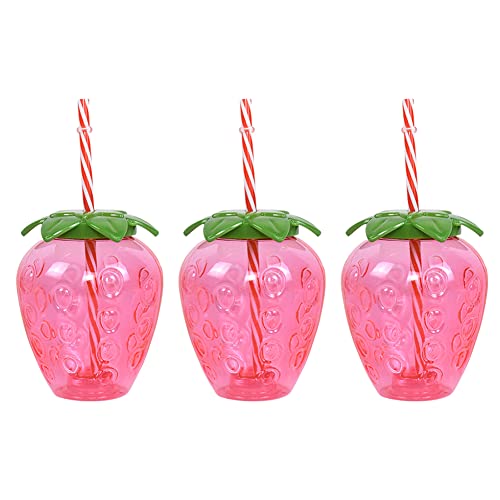 GETBSTOOP 3/6 Stück Hawaii-Sommerparty-Becher 500 ml Ananas-/Erdbeer-Form Trinkbecher Tropische Sommerbecher mit Strohhalm Kreative Geburtstagsparty-Dekoration GETBSTOOP 3/6 Stück Hawaii-Sommerparty-Becher 500 ml Ananas-/Erdbeer-Form Trinkbecher Tropische Sommerbecher mit Strohhalm Kreative Geburtstagsparty-Dekoration von GETBSTOOP