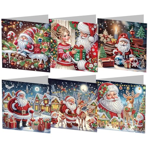 GETBSTOOP 6PCS Weihnachtsgeschenkbox Diamant Handgemachte Karte Diy Malerei GETBSTOOP 6PCS Weihnachtsgeschenkbox Diamant Handgemachte Karte Diy Malerei von GETBSTOOP