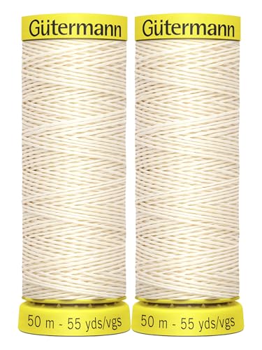 2 x 50 m Gütermann Leinengarn, gebündelt von GetInStyle Shop von GETINSTYLE SHOP