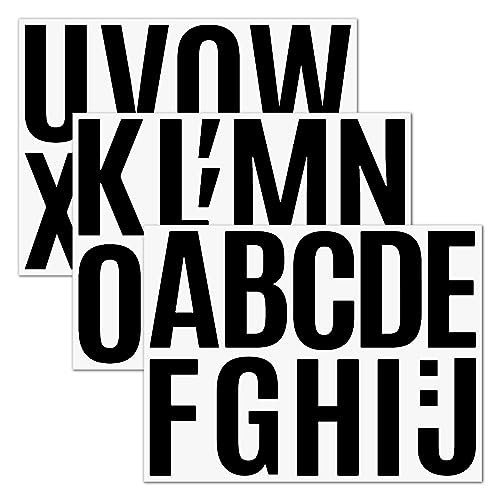 GETRICH 15 Blätter Selbstklebende Buchstaben Aufkleber Große, 4 Zoll Klebebuchstaben Wetterfest Vinyl Alphabet Aufkleber Buchstaben Sticker Buchstaben zum Aufkleben für Poster Autos Briefkästen-1 von GETRICH