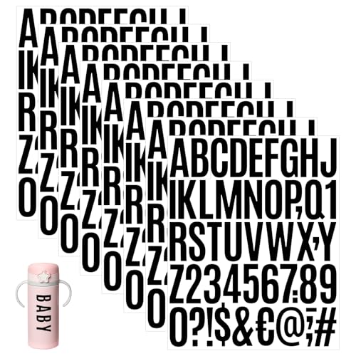 GETRICH 600 Stück 12 Blätter Selbstklebende Buchstaben Aufkleber, Klebebuchstaben Wetterfest Schwarz Vinyl Zahlen Aufkleber Buchstaben Sticker Buchstaben zum Aufkleben für DIY Scrapbooking Grußkarten GETRICH 600 Stück 12 Blätter Selbstklebende Buchstaben Aufkleber, Klebebuchstaben Wetterfest Schwarz Vinyl Zahlen Aufkleber Buchstaben Sticker Buchstaben zum Aufkleben für DIY Scrapbooking Grußkarten von GETRICH