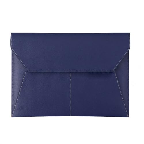 Aktenordner, Lederumschlaghülle A4, Business-Leder-Aktentaschen, Business-Office-Datendatei-Organizer for Größe: 23,5 x 33 cm(Blue) von GETSTREE
