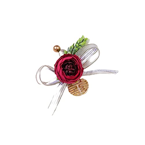 Ein Armband mit Blumen, ein Handgelenk mit Blumen Hochzeit liefert Corsage Hochzeit Armband Blume Braut Handgelenk Blume-2, One Size von GETSTREE