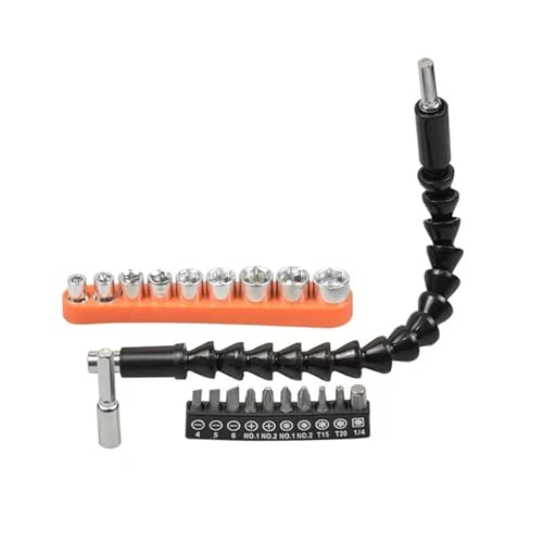 Flexible Bohrerverlängerung, Winkelverlängerungs-Bit-Kit for oder Schraubendreher 1/4-Zoll-Steckschlüsseladapter-Werkzeug Grad rechtwinkliger Bohraufsatz Flexible Bohrerverlängerung, Winkelverlängerungs-Bit-Kit for oder Schraubendreher 1/4-Zoll-Steckschlüsseladapter-Werkzeug Grad rechtwinkliger Bohraufsatz von GETSTREE