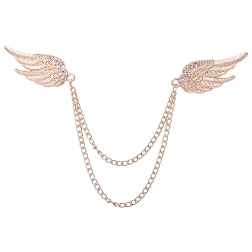 GETSTREE Kragenclip mit Quastenkette, Brosche, Anstecknadel for Herren, Quastenkette for Herren, Anstecknadel, Hemdkragennadel, Brosche, Kette, Anstecknadel GETSTREE Kragenclip mit Quastenkette, Brosche, Anstecknadel for Herren, Quastenkette for Herren, Anstecknadel, Hemdkragennadel, Brosche, Kette, Anstecknadel von GETSTREE