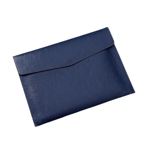 Halter-Aktenordner, Lederumschlaghülle, Geschäfts- und Büro-Aktentasche, Leder-Aktentasche, Aktenaufbewahrungstasche, 33 x 24,3 cm(Blue) von GETSTREE