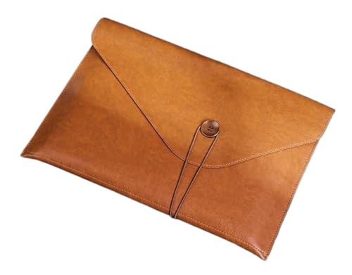Halter-Aktenordner, Lederumschlaghülle, Geschäftsbüro-Aufbewahrungsordner, Dokument for 247 x 353 mm(Brown) von GETSTREE