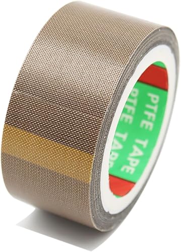 Hochtemperatur-Glasfaser-Klebeband, Dicke 0,08 mm, PTFE, für Vakuumiermaschinen, Elektroindustrie, 10 Meter lang (20 mm) von GETSTREE