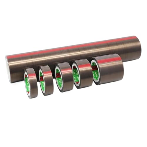 Hochtemperatur-Klebeband, Dicke 0,05 mm, PTFE, für Vakuumiermaschinen, Elektroindustrie, 10 Meter lang, 1 Stück (80 mm) von GETSTREE