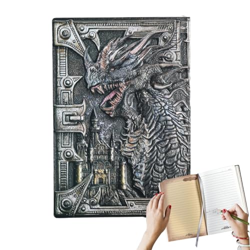 Vintage Dragon Journal - European Style Note in, Classic Writing Journal Buch | Langlebige dekorative Abdeckung, Skizzenbuch mit dreidimensionaler starrer Abdeckung für Studenten ein tolles Geschenk Vintage Dragon Journal - European Style Note in, Classic Writing Journal Buch | Langlebige dekorative Abdeckung, Skizzenbuch mit dreidimensionaler starrer Abdeckung für Studenten ein tolles Geschenk von GEneric