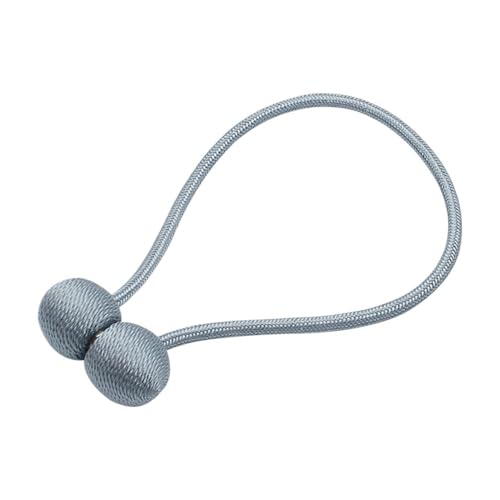 GFDSGRE Vorhang Raffhalter 2 Pcs Perle Vorhang Magnetische Ball Krawatte Seil Zurück Holdbacks Schnalle Clips Zubehör Stangen Accessoires Haken Halter Home Dekorationen Raffhalter FüR VorhäNge(Blue) von GFDSGRE