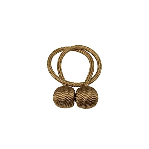GFDSGRE Vorhang Raffhalter 2 stücke Perle Kopfhörer Vorhang Riemen Magnet Schnalle Vorhang Riemen Fenster Zubehör Perle Magnet Schnalle Seil Vorhangstange Zubereitung Raffhalter FüR VorhäNge(9) von GFDSGRE