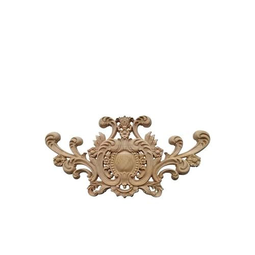 Ornamente FüR MöBel Holzfiguren, Kunsthandwerk, einzigartige natürliche Blumen, aus Holz geschnitzte Eckapplikationen, Rahmen, Möbel, Holzschnitzerei for Wohnmöbel-Dekor Holzornamente(MD-0001-4-30-15C Ornamente FüR MöBel Holzfiguren, Kunsthandwerk, einzigartige natürliche Blumen, aus Holz geschnitzte Eckapplikationen, Rahmen, Möbel, Holzschnitzerei for Wohnmöbel-Dekor Holzornamente(MD-0001-4-30-15C von GFDSGRE