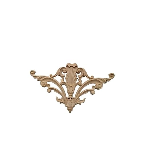Ornamente FüR MöBel Holzfiguren, Kunsthandwerk, einzigartige natürliche Blumen, aus Holz geschnitzte Eckapplikationen, Rahmen, Möbel, Holzschnitzerei for Wohnmöbel-Dekor Holzornamente(MD-0001-5-25-15C Ornamente FüR MöBel Holzfiguren, Kunsthandwerk, einzigartige natürliche Blumen, aus Holz geschnitzte Eckapplikationen, Rahmen, Möbel, Holzschnitzerei for Wohnmöbel-Dekor Holzornamente(MD-0001-5-25-15C von GFDSGRE