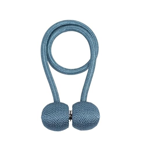 Vorhang Raffhalter 2 STK Magnetische Perlenkugel-Vorhangschnallen Vorhang-Raffhalter Rücken Holdbacks Schnallenclips Vorhangstangen Dekorative Wohnaccessoires Raffhalter FüR VorhäNge(Light blue) von GFDSGRE