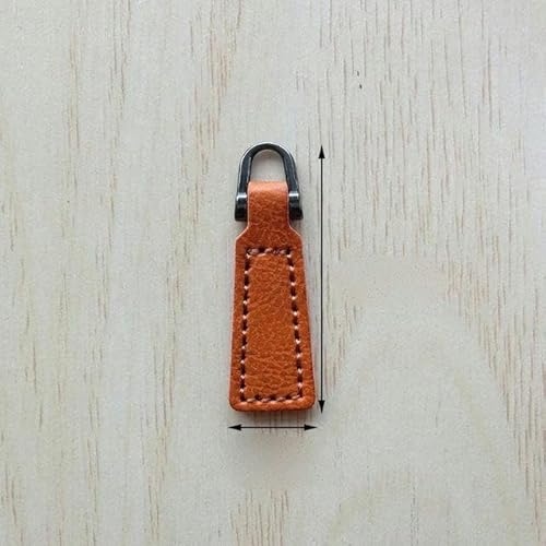 Reißverschluss-Zugkopf, Rucksack-Bekleidungszubehör für Anhänger, Kordel, Reißverschluss, DIY-Bekleidung, Nähen, 1 Stück, Orange von GFFJHGGD