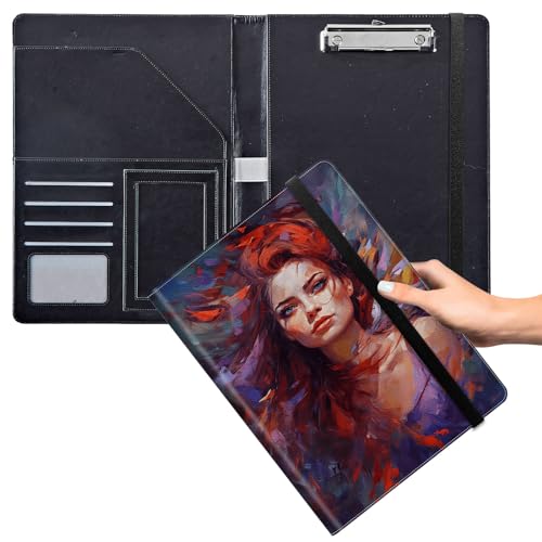 GFRGTFHYT Klemmbrett für Padfolio-Klemmbrett, Ordner, Portfolio, PU-Leder, Klemmbretter mit Aufbewahrungsabdeckung für Rechtsblockhalter, Briefgröße, A4, Schreibblock für Büro, Notizblock GFRGTFHYT Klemmbrett für Padfolio-Klemmbrett, Ordner, Portfolio, PU-Leder, Klemmbretter mit Aufbewahrungsabdeckung für Rechtsblockhalter, Briefgröße, A4, Schreibblock für Büro, Notizblock von GFRGTFHYT
