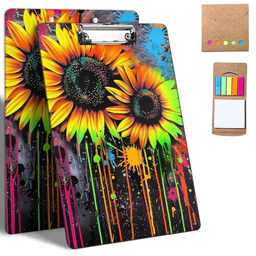 GFRGTFHYT Kunststoff-Klemmbretter, 22,9 x 32,5 cm, niedliches Klemmbrett mit flachem Profil, Metallclip, dekorative Klemmbretter, Stardard A4, Briefgröße für Klassenzimmer, Büro, Frauen GFRGTFHYT Kunststoff-Klemmbretter, 22,9 x 32,5 cm, niedliches Klemmbrett mit flachem Profil, Metallclip, dekorative Klemmbretter, Stardard A4, Briefgröße für Klassenzimmer, Büro, Frauen von GFRGTFHYT