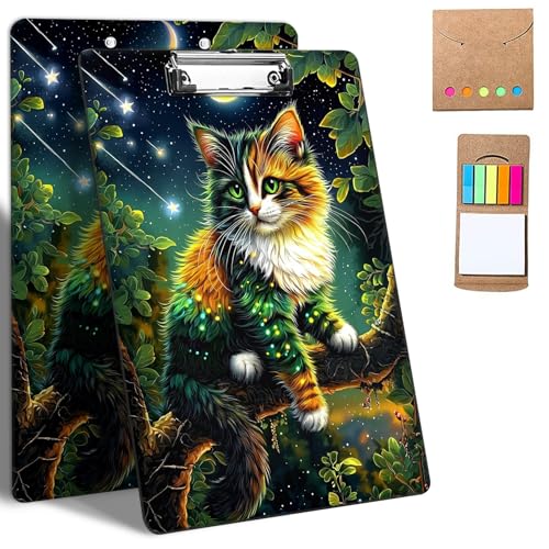 GFRGTFHYT Kunststoff-Klemmbretter, 22,9 x 32,5 cm, niedliches Klemmbrett mit niedrigem Profil, Metall-Clipboard, leicht, A4, Briefgröße für Klassenzimmer, Büro, Studenten, Frauen, Kinder, eine Katze GFRGTFHYT Kunststoff-Klemmbretter, 22,9 x 32,5 cm, niedliches Klemmbrett mit niedrigem Profil, Metall-Clipboard, leicht, A4, Briefgröße für Klassenzimmer, Büro, Studenten, Frauen, Kinder, eine Katze von GFRGTFHYT