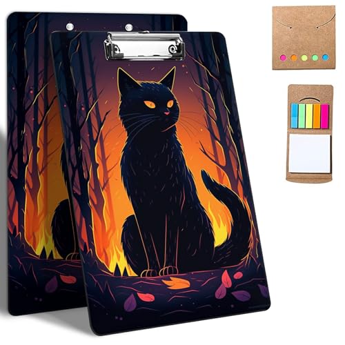 GFRGTFHYT Kunststoff-Klemmbretter, 9 x 12,5 cm Klemmbretter mit flachem Profil-Clip, niedliches Klemmbrett, A4, Briefgröße mit Notizen für Klassenzimmer, Büro, Studenten, Frauen, Aquarell-Kunst-Katze GFRGTFHYT Kunststoff-Klemmbretter, 9 x 12,5 cm Klemmbretter mit flachem Profil-Clip, niedliches Klemmbrett, A4, Briefgröße mit Notizen für Klassenzimmer, Büro, Studenten, Frauen, Aquarell-Kunst-Katze von GFRGTFHYT