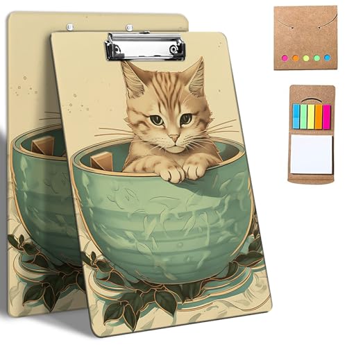 GFRGTFHYT Kunststoff-Klemmbretter, 9 x 12,5 cm Klemmbretter mit flachem Profil-Clip, niedliches Klemmbrett, A4, Briefgröße mit Notizen für Klassenzimmer, Büro, Studenten, Frauen, Kinder, niedliche GFRGTFHYT Kunststoff-Klemmbretter, 9 x 12,5 cm Klemmbretter mit flachem Profil-Clip, niedliches Klemmbrett, A4, Briefgröße mit Notizen für Klassenzimmer, Büro, Studenten, Frauen, Kinder, niedliche von GFRGTFHYT