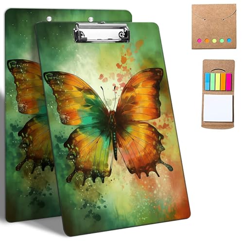 GFRGTFHYT Kunststoff-Klemmbretter, 9 x 12,5 cm Klemmbretter mit flachem Profil-Clip, niedliches Klemmbrett, A4, Briefgröße mit Notizen für Klassenzimmer, Büro, Studenten, Frauen GFRGTFHYT Kunststoff-Klemmbretter, 9 x 12,5 cm Klemmbretter mit flachem Profil-Clip, niedliches Klemmbrett, A4, Briefgröße mit Notizen für Klassenzimmer, Büro, Studenten, Frauen von GFRGTFHYT