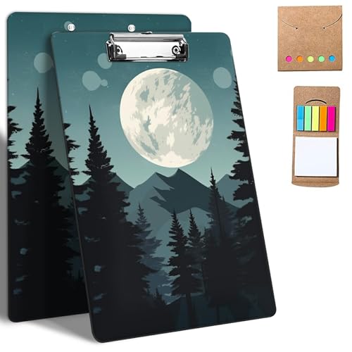 GFRGTFHYT Kunststoff-Klemmbretter, 9 x 12,5 cm Klemmbretter mit niedrigem Profil-Clip, niedliches Klemmbrett, A4, Briefgröße mit Notizen für Klassenzimmer, Büro, Studenten, Frauen, Kinder, Kunstwald GFRGTFHYT Kunststoff-Klemmbretter, 9 x 12,5 cm Klemmbretter mit niedrigem Profil-Clip, niedliches Klemmbrett, A4, Briefgröße mit Notizen für Klassenzimmer, Büro, Studenten, Frauen, Kinder, Kunstwald von GFRGTFHYT