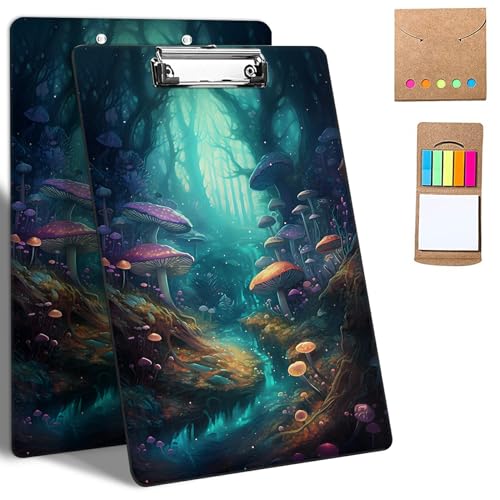 GFRGTFHYT Kunststoff-Klemmbretter, 9 x 12,5 cm Klemmbretter mit niedrigem Profil-Clip, niedliches Klemmbrett, A4, Briefgröße mit Notizen für Klassenzimmer, Büro, Studenten, Frauen, Kinder, Waldpilz GFRGTFHYT Kunststoff-Klemmbretter, 9 x 12,5 cm Klemmbretter mit niedrigem Profil-Clip, niedliches Klemmbrett, A4, Briefgröße mit Notizen für Klassenzimmer, Büro, Studenten, Frauen, Kinder, Waldpilz von GFRGTFHYT