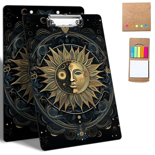 GFRGTFHYT Kunststoff-Klemmbretter, 9 x 12,5 cm Klemmbretter mit niedrigem Profil-Clip, niedliches Klemmbrett, A4, Briefgröße mit Notizen für Klassenzimmer, Büro, Studenten, Frauen, Kinder, Sonne und GFRGTFHYT Kunststoff-Klemmbretter, 9 x 12,5 cm Klemmbretter mit niedrigem Profil-Clip, niedliches Klemmbrett, A4, Briefgröße mit Notizen für Klassenzimmer, Büro, Studenten, Frauen, Kinder, Sonne und von GFRGTFHYT