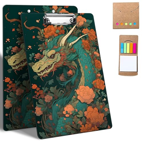 GFRGTFHYT Kunststoff-Klemmbretter, 9 x 12,5 cm Klemmbretter mit niedrigem Profil-Clip, niedliches Klemmbrett, A4, Briefgröße mit Notizen für Klassenzimmer, Büro, Studenten, Frauen, Kinder GFRGTFHYT Kunststoff-Klemmbretter, 9 x 12,5 cm Klemmbretter mit niedrigem Profil-Clip, niedliches Klemmbrett, A4, Briefgröße mit Notizen für Klassenzimmer, Büro, Studenten, Frauen, Kinder von GFRGTFHYT