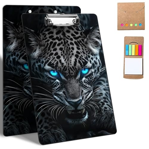 GFRGTFHYT Kunststoff-Klemmbretter mit Notizen, niedliches Klemmbrett mit niedrigem Profil, dekorative Klemmbretter, A4, Briefgröße für Klassenzimmer, Büro, Studenten, Frauen, Kunst-Leopard GFRGTFHYT Kunststoff-Klemmbretter mit Notizen, niedliches Klemmbrett mit niedrigem Profil, dekorative Klemmbretter, A4, Briefgröße für Klassenzimmer, Büro, Studenten, Frauen, Kunst-Leopard von GFRGTFHYT
