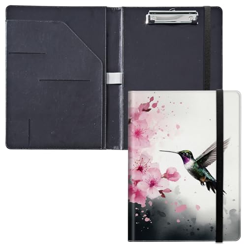 Klemmbrett für Padfolio, mit Visitenkartenhalter, Aufbewahrung, Klemmbrett mit Abdeckung für Rechtsblockhalter, Briefgröße, A4, Schreibblock für Schule, Büro, Konferenz, Klemmbretter, Kunstkolibri Klemmbrett für Padfolio, mit Visitenkartenhalter, Aufbewahrung, Klemmbrett mit Abdeckung für Rechtsblockhalter, Briefgröße, A4, Schreibblock für Schule, Büro, Konferenz, Klemmbretter, Kunstkolibri von GFRGTFHYT