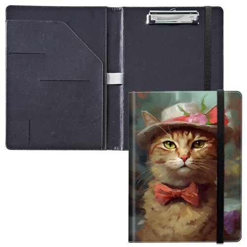 Klemmbrett für Padfolio, mit Visitenkartenhalter, Aufbewahrung, Klemmbrett mit Abdeckung für Rechtsblockhalter, Briefgröße, A4, Schreibblock für Schule, Büro, Konferenz, Klemmbretter, Katzen, Aquarell Klemmbrett für Padfolio, mit Visitenkartenhalter, Aufbewahrung, Klemmbrett mit Abdeckung für Rechtsblockhalter, Briefgröße, A4, Schreibblock für Schule, Büro, Konferenz, Klemmbretter, Katzen, Aquarell von GFRGTFHYT