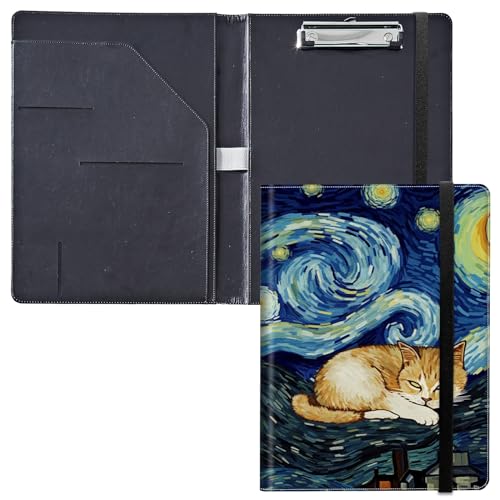 Klemmbrett für Padfolio, mit Visitenkartenhalter, Aufbewahrung, Klemmbrett mit Abdeckung für Rechtsblockhalter, Briefgröße, A4, Schreibblock für Schule, Büro, Konferenz, Klemmbretter, Kunst Galaxie Klemmbrett für Padfolio, mit Visitenkartenhalter, Aufbewahrung, Klemmbrett mit Abdeckung für Rechtsblockhalter, Briefgröße, A4, Schreibblock für Schule, Büro, Konferenz, Klemmbretter, Kunst Galaxie von GFRGTFHYT