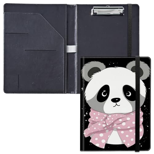 Klemmbrett für Padfolio, mit Visitenkartenhalter, Aufbewahrung, Klemmbrett mit Abdeckung für Rechtsblockhalter, Briefgröße, A4, Schreibblock für Schule, Büro, Konferenz, Klemmbretter, kalter Panda Klemmbrett für Padfolio, mit Visitenkartenhalter, Aufbewahrung, Klemmbrett mit Abdeckung für Rechtsblockhalter, Briefgröße, A4, Schreibblock für Schule, Büro, Konferenz, Klemmbretter, kalter Panda von GFRGTFHYT