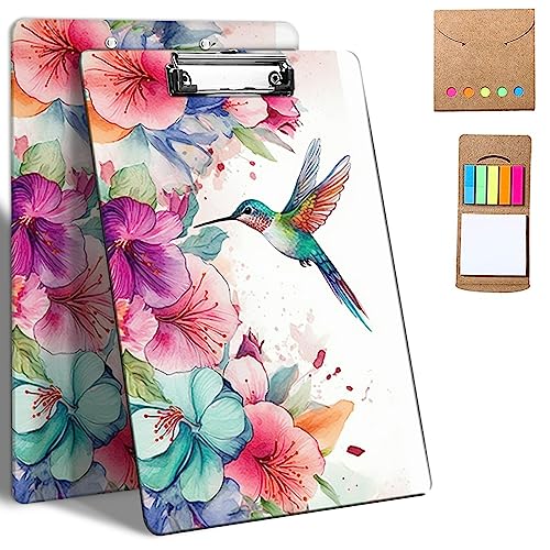Kunststoff-Klemmbretter, 9 x 12,5 cm Klemmbretter mit flachem Profil-Clip, niedliches Klemmbrett, A4, Briefgröße für Klassenzimmer, Büro, Studenten, Frauen, Kinder, mit Notizen, Kunst, Aquarell Kunststoff-Klemmbretter, 9 x 12,5 cm Klemmbretter mit flachem Profil-Clip, niedliches Klemmbrett, A4, Briefgröße für Klassenzimmer, Büro, Studenten, Frauen, Kinder, mit Notizen, Kunst, Aquarell von GFRGTFHYT