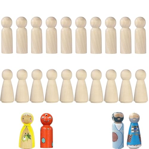 20 Stück Holzfiguren Zum Bemalen,6.4 X 2.5cm Holzfiguren Dekoration DIY, Dekoration Bemalen Basteln Figuren,DIY Natürliche Holzfiguren Hochzeit Für Geburtstag Dekoration Bemalen Basteln Holz 20 Stück Holzfiguren Zum Bemalen,6.4 X 2.5cm Holzfiguren Dekoration DIY, Dekoration Bemalen Basteln Figuren,DIY Natürliche Holzfiguren Hochzeit Für Geburtstag Dekoration Bemalen Basteln Holz von GFTCGK
