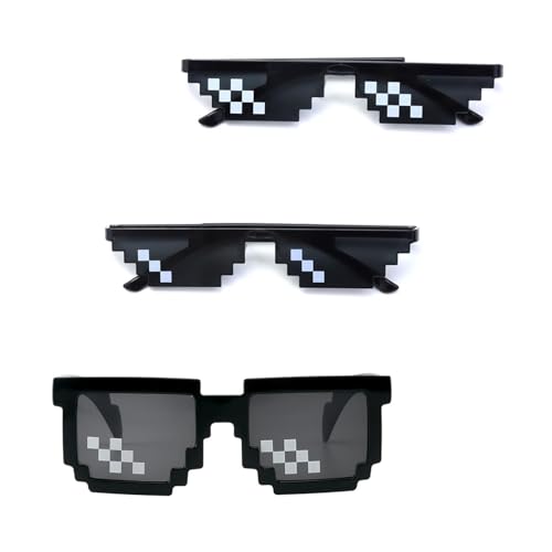 GFTCGK 3 Stück Coole Sonnenbrille, Pixel Brille, Party Brille, Pixel Sonnenbrille, Lustige Brillen, Mosaik Brillen,Foto Requisiten Fasching Brillen für Männer Frauen GFTCGK 3 Stück Coole Sonnenbrille, Pixel Brille, Party Brille, Pixel Sonnenbrille, Lustige Brillen, Mosaik Brillen,Foto Requisiten Fasching Brillen für Männer Frauen von GFTCGK