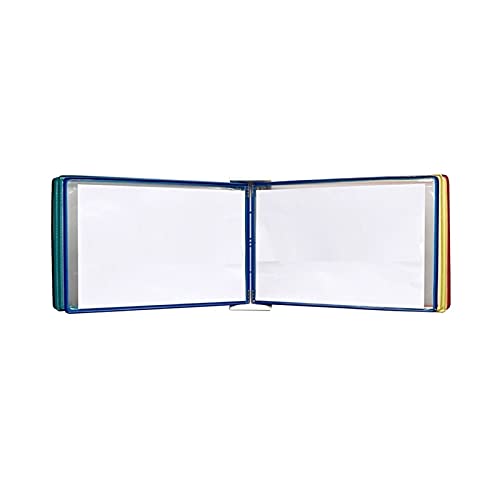 Flip-File-Halter, Wandmontiertes Poster-Flip-Book-Display, Wandmontierter Aktenhalter, A3-Display, Wandordner, A3 [16,53 Zoll × 11,69 Zoll], 20 Taschen (Rot)(20 Pockets Color,Color) von GGFFJ