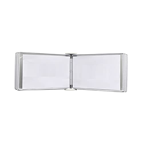 Flip-File-Halter, Wandmontiertes Poster-Flip-Book-Display, Wandmontierter Aktenhalter, A3-Display, Wandordner, A3 [16,53 Zoll × 11,69 Zoll], 20 Taschen (Rot)(20 Pockets White,White) von GGFFJ