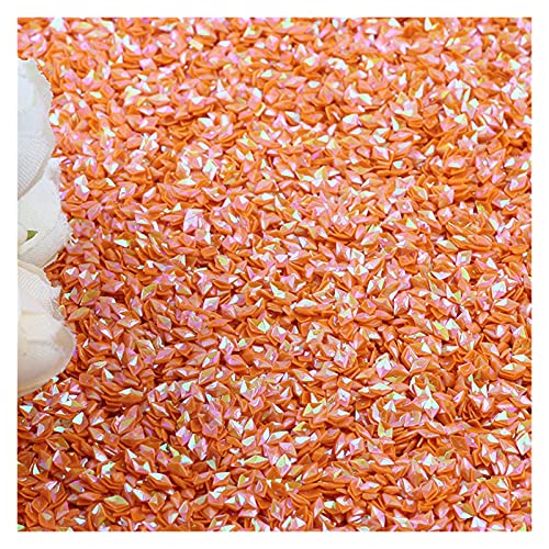 Pailletten for Basteln, 10 g, 4 mm, Pailletten, PVC, lose Diamant-Pailletten, Pailletten, Nähen, Hochzeitsbasteln(Orange) von GGFFJ