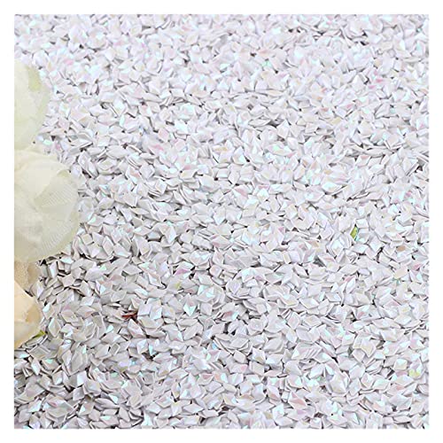 Pailletten for Basteln, 10 g, 4 mm, Pailletten, PVC, lose Diamant-Pailletten, Pailletten, Nähen, Hochzeitsbasteln(White) von GGFFJ