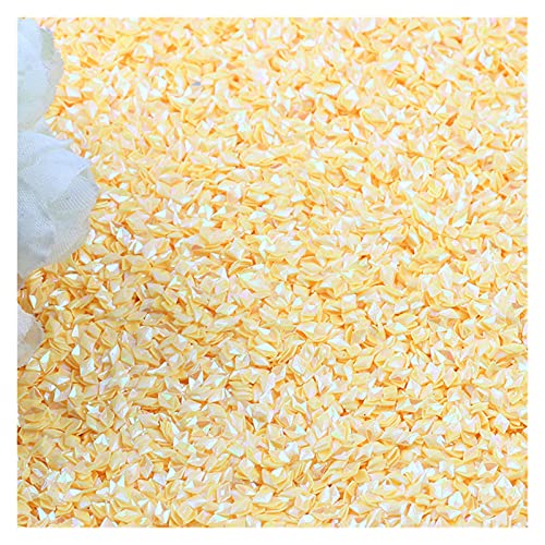 Pailletten for Basteln, 10 g, 4 mm, Pailletten, PVC, lose Diamant-Pailletten, Pailletten, Nähen, Hochzeitsbasteln(Yellow) von GGFFJ