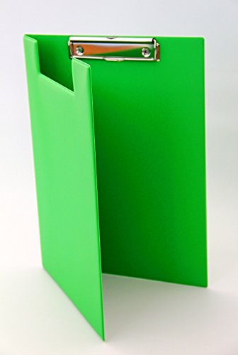 Aufklappbare Klemmbrettmappe Portfolioklemmbrett DIN A4 grün aus Made in Germany von ggm