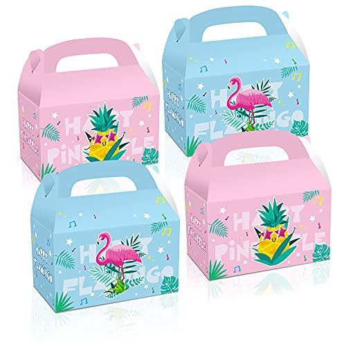 GGSELL 12 x Hawaii-Partytüten, Flamingo-Geschenktüten, Sommer-Papiertüten, Ananas-Party-Geschenktüten von GGSELL