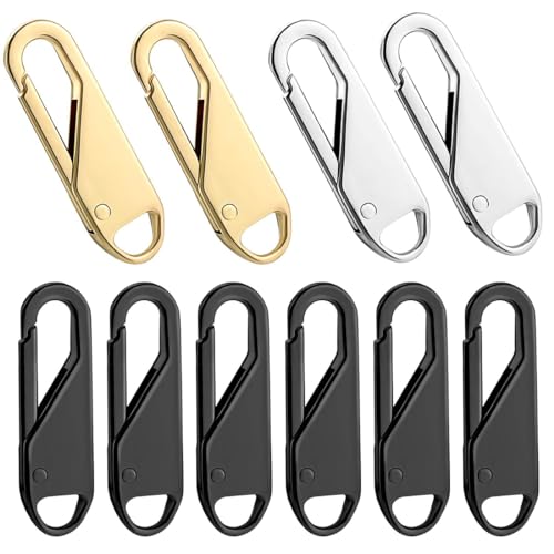 GGUFAY Reißverschluss Zipper,10 Stück Zipper für reißverschluss Reißverschlussköpfe für schnelle Reparaturen Reißverschlussköpfe,Zinklegierungsmaterial Geeignet für Jacken, Taschen Stiefel und mehr GGUFAY Reißverschluss Zipper,10 Stück Zipper für reißverschluss Reißverschlussköpfe für schnelle Reparaturen Reißverschlussköpfe,Zinklegierungsmaterial Geeignet für Jacken, Taschen Stiefel und mehr von GGUFAY